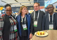 Nonhlanhla Gwamanda from the National Agricultural Marketing Council (NAMC) with colleague Mathilda van der Walt, Ezra Steenkamp of the Department of Agriculture, Land reform and Rural Development and Moses Lubinga of NAMC.