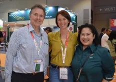 Wayne Prowse from Fresh Intelligence, Jenny van de Meeberg from Berries Australia and Thip Suwnnying.