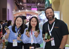 Flora Zhan – Avocados Australia, Mimi Doan – Hort Innovation and Angelo Leonard – Cherry Creek who have just launched a line of avocado oil.