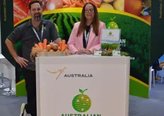 David Hingam and Mellissa Cross at Australian Global Exports a 4th generation family company who, amongst other things have a supply of carrots 52 weeks of the year.