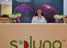 Rebecca Blackman from WA Farm Direct was promoting the Soluna apple.