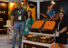 Hendrik van der Merwe, Ashley Liebenberg and Sunette Hopkins at Impala Citrus. The company sends a lot of citrus into China under the Pheonix brand.