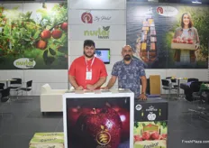 Ugur Efran Polat and his father Bulent Polat. They export apples, mainly to Asian markets.