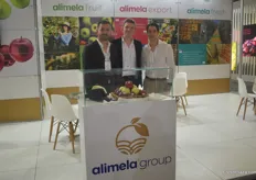 Niyazi and Tolga Akdeniz, with one of their partners on the right, of the Alimela Group.