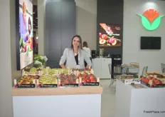 Ebru Mizrak of Asya Fresh, they export apples, grapes, pomegranates and plums, among other fruits