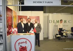 Mehmet Demirci, Mustafa Kinaci andnl Caglar Kaplan, co founders of Demirci Tarim. They export a wide variety of fruits and juices to Holland.