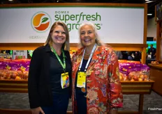 Cat Gipe-Stewart with Domex Superfresh Growers and Jill Overdorf with The Produce Ambassador.