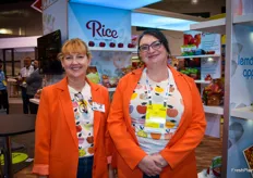 Jill Hughey and Joi Hurd with Rice Fruit Company.
