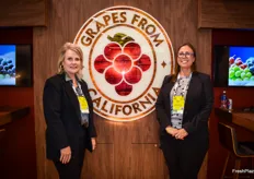 Karen Hearn and Maria Montalvo with the California Table Grape Commission.
