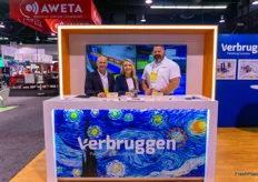 Scott Frankenfield, Freya Jensen and Ryan Heintz with Verbruggen Palletizing Solutions