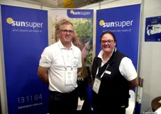 Bruce Waltisbuhl and Anna Geddes from Sunsuper
