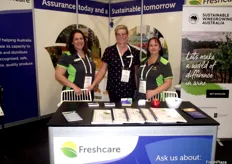 Angela Steain, Jane Siebum and Fiona Grime from Freshcare Limited