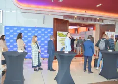 Participants lining up to receive their registration cards and bags for Fresh Market 2022 in Warsaw, Poland that took place on 22 September, 2022.