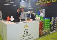 Brothers Said and Ali Kaya of King Karton. They create waterproof boxes for storing and transporting fresh fruit. They export their boxes to Europe, Russia, Dubai, Kuweit and other Arabic nations.