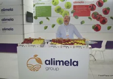 The Alimela Group stand. They export apples and their most important markets are India and Libya.