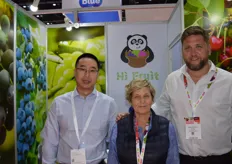 UK company Richard Hochfeld started Hi Fruit in 2017 and shipped five containers of fruit to China, they are now shipping over 500 containers to that market and adding value by packing to UK retail spec in heat sealed packs the main fruits exported from their farms are grapes, citrus, blueberries and cherries. On the stand were Vincent Liu, Karen Cleave and Martin O'Sullivan