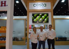 Taneh Caristo, Damien Virgona and Cormacte Koot at the Costa stand.