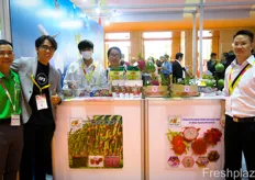 The Hao Le Dragon Fruit Cooperative with products made from dragon fruit from the province of Binh Thuan in Vietnam. On the photo are Nguyen Quoz Vinh, Nguyen Tan Truong, Hoang Nam, Nguyen Hoang Thu Huong and Nguyen Le Son.
