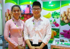 Phan Thi Tham and Nguyen van Dung from Xaxa Service Trading Co. Ltd.